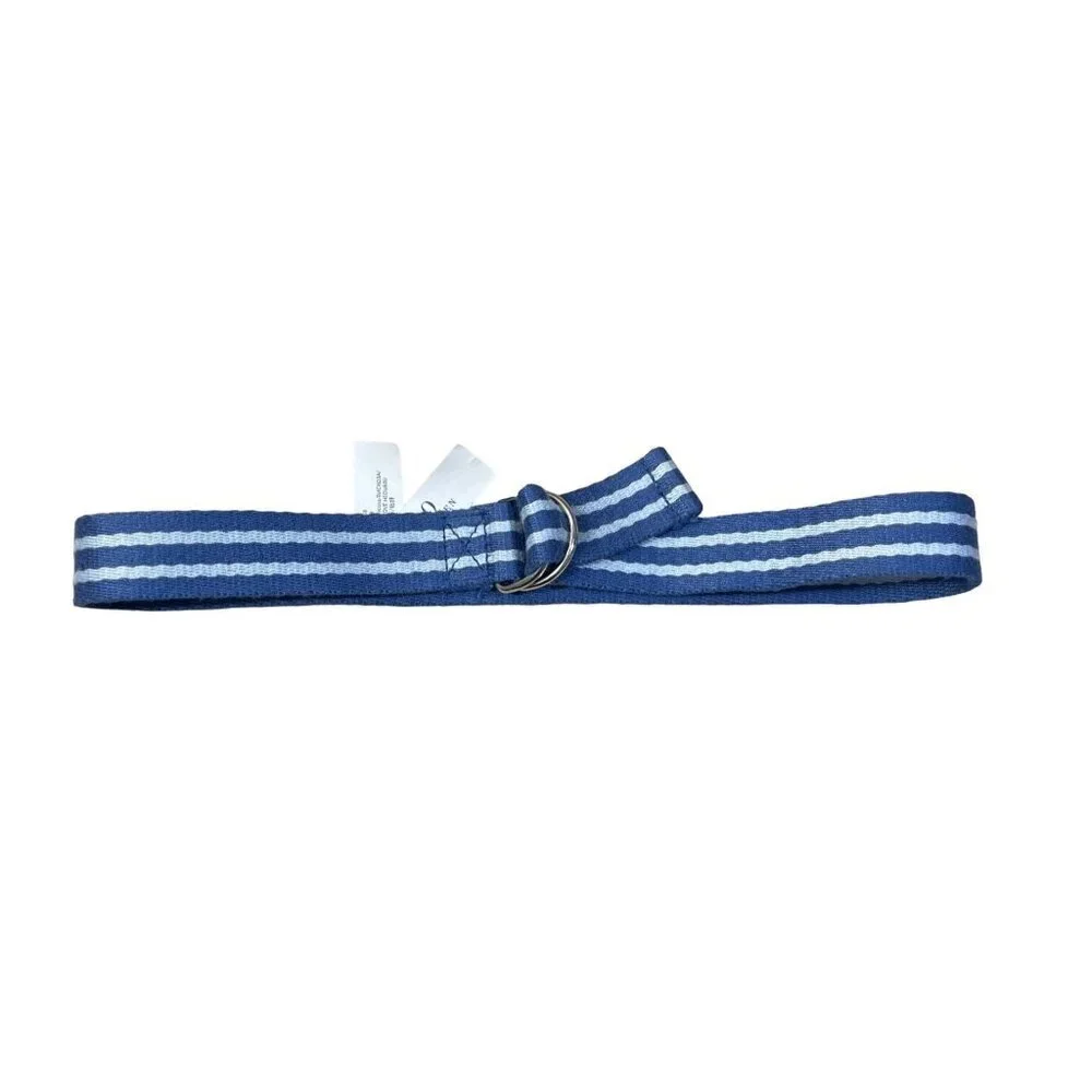 Polo Ralph Lauren Toddler Boy's Belt Stripe Fabric DD Buckle Blue Adjustable 2T